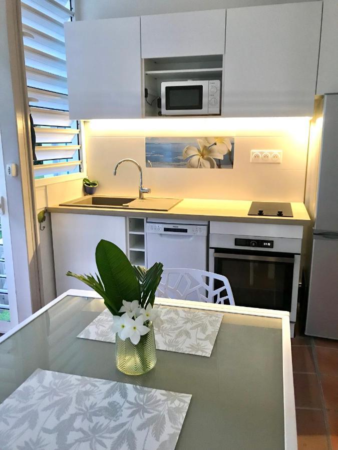Coeur Tiare Studio Lounge Piscine Plage Cocotiers 圣弗朗索瓦 外观 照片
